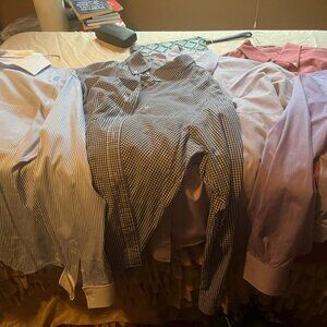 Lot of 10 Men's Dress Shirts - 17 1/2, Long Sleeve, Excellent Condition